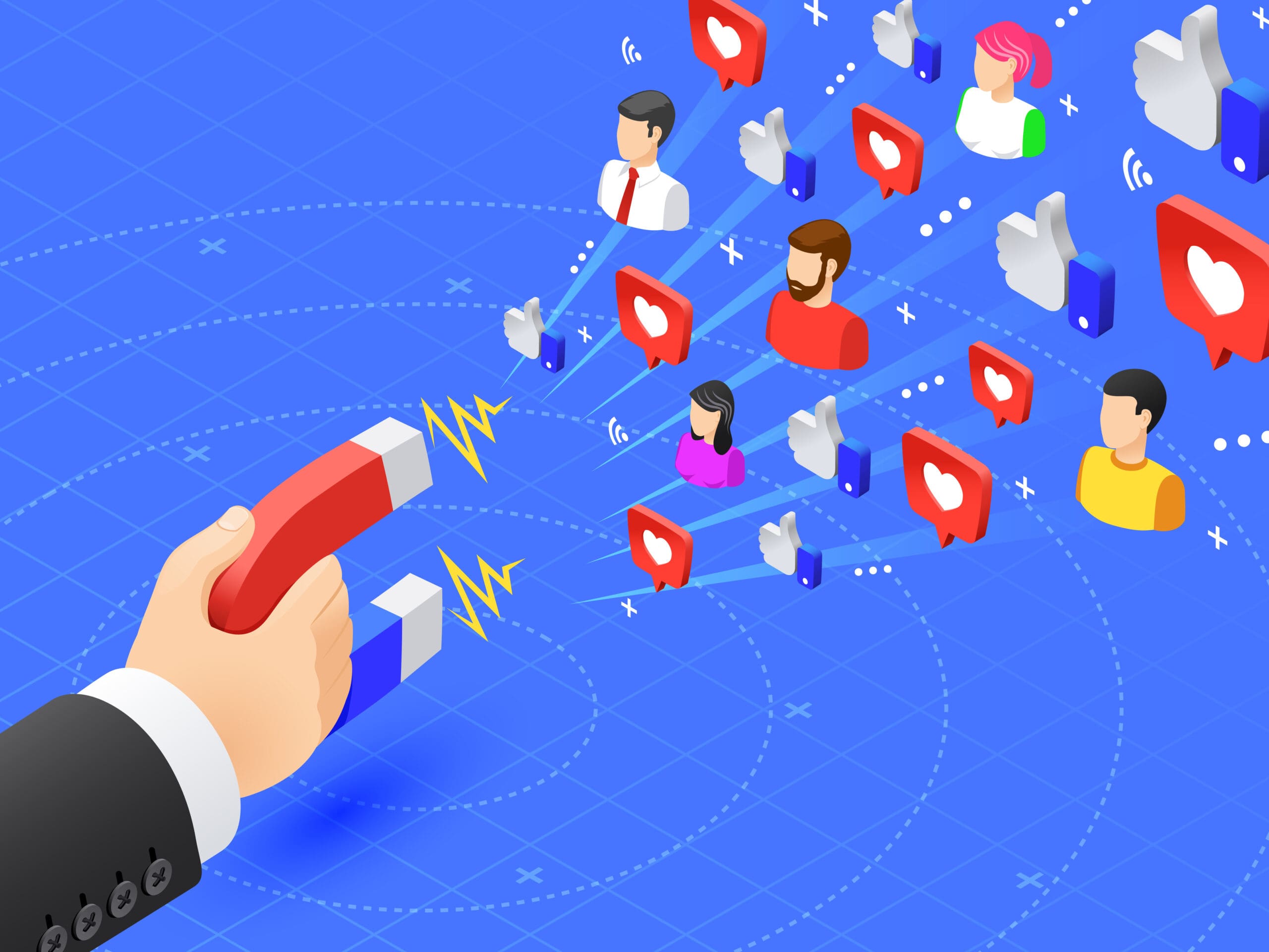 Illustration pour boost followers