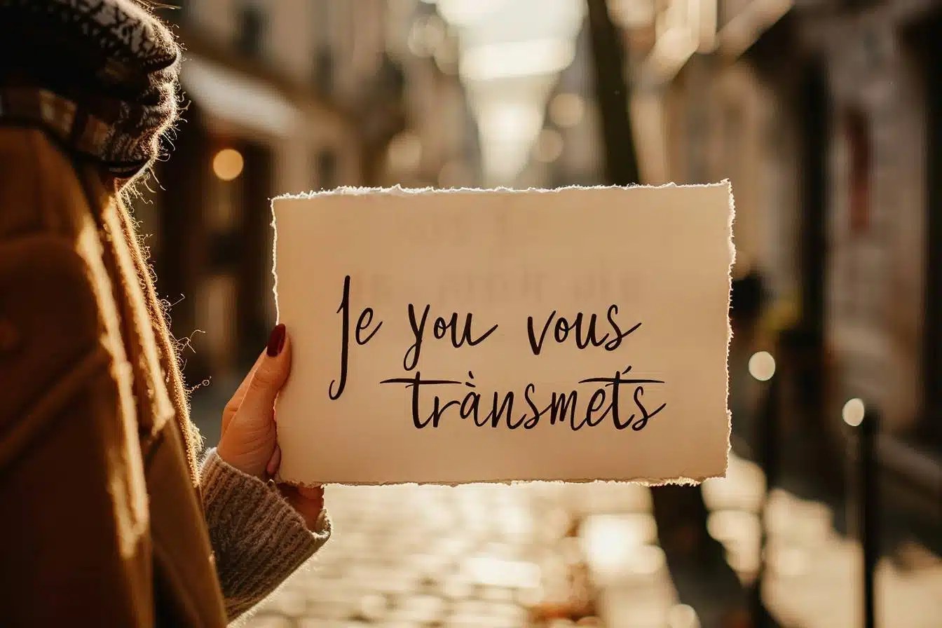 Personne qui rédige un courriel professionnel en utilisant la forme correcte je transmets
