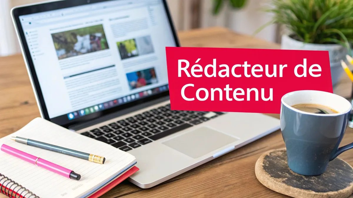 Personne travaillant en télétravail sur un ordinateur portable depuis son domicile